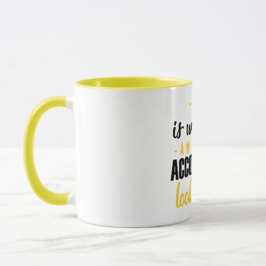 Mug Ce mignon à quel comptable impressionnant (Gauche)