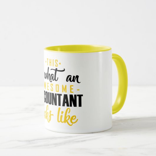 Mug Ce mignon à quel comptable impressionnant (Devant droit)