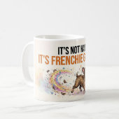 Mug Ce n'est pas Cheveu C'est Frenchie Paillettes Drôl (Devant gauche)