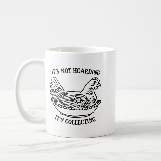 Mug Ce n'est pas du thésaurisation c'est collectionner (Gauche)