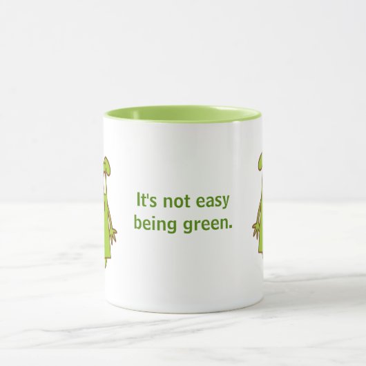 Mug Ce n'est pas facile d'être vert ! (Centre)