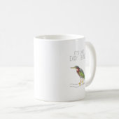 Mug Ce n'est pas facile d'être vert (Héron vert) (Devant droit)