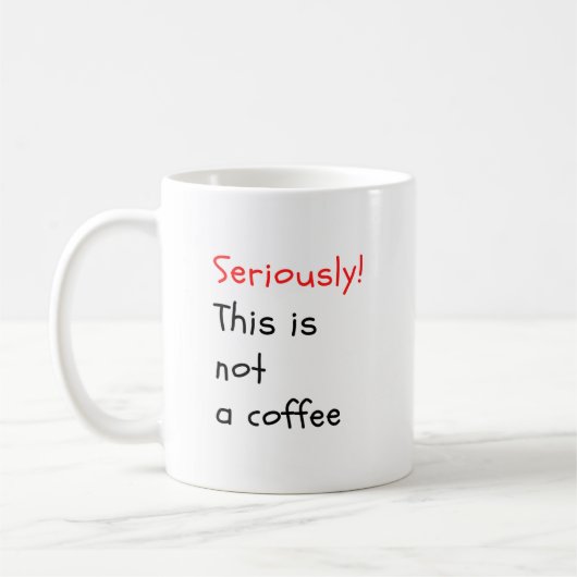 Mug Ce n'est pas un café (Gauche)