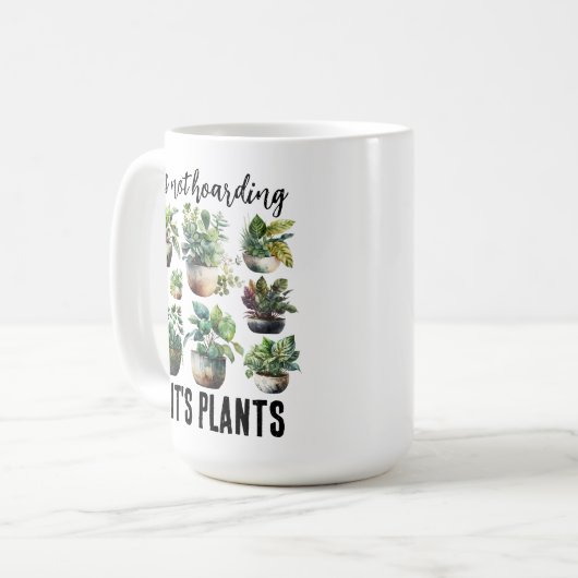 Mug Ce n'est pas un thésaurisant si c'est plante (Devant gauche)