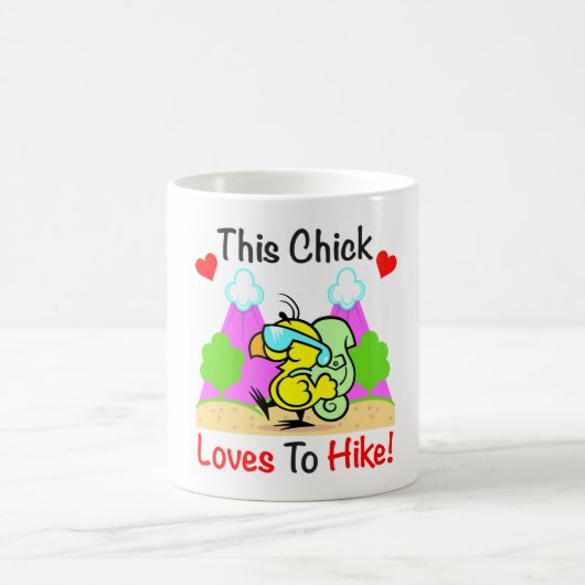 Mug "Ce poussin aime augmenter" Drinkware (Centre)