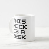 Mug Ce poussin est un Geek (Devant gauche)