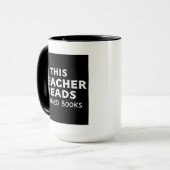Mug Ce professeur lit les livres interdits Graphique (Devant gauche)