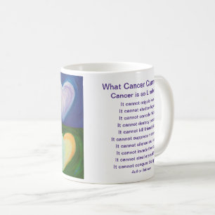 Mug Ce que le cancer ne peut pas faire Poem Coeur Coff