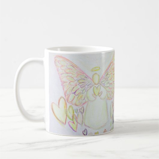 Mug Ce que le cancer ne peut pas faire Poème Angel Cof (Gauche)