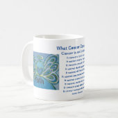 Mug Ce que le cancer ne peut pas faire Poème Angel Cof (Devant gauche)