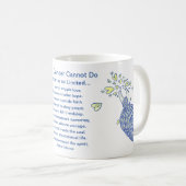 Mug Ce que le cancer ne peut pas faire Poème Angel Cof (Devant droit)