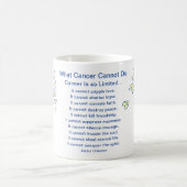 Mug Ce que le cancer ne peut pas faire Poème Angel Cof (Centre)