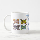 Mug Ce que le cancer ne peut pas faire Poème Papillon (Gauche)