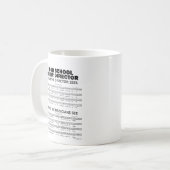Mug Ce que voit la chorale du lycée (Devant gauche)