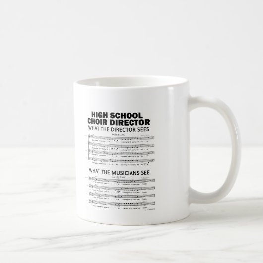 Mug Ce que voit la chorale du lycée (Droite)