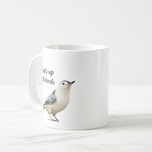 Mug ce qui est avec des oiseaux (Devant gauche)