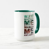 Mug Ce qui m'inspire me fait 2 impressionnants (Devant droit)