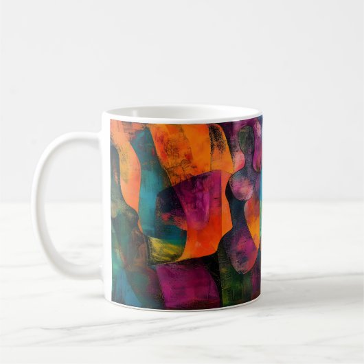 Mug « Ce qui nous attire » – Une composition abstraite (Gauche)