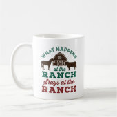 Mug Ce qui se passe au ranch reste au ranch (Gauche)