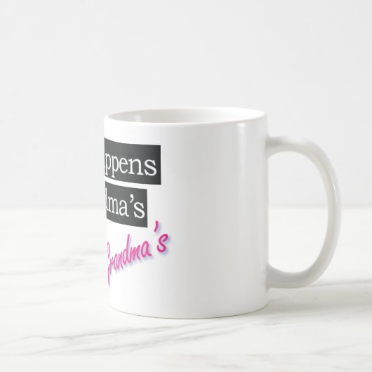 Mug Ce qui se produit à la grand-maman (Droite)