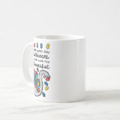 Mug Ce qui vous rend différents beaux éléphants Autism (Devant gauche)