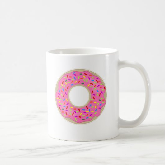 Mug Ce Savoureux Donut Rose Mignonne Petit Déjeuner Am (Droite)