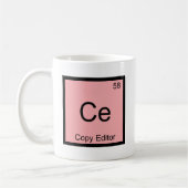 Mug Ce - symbole T drôle d'élément de chimie de (Gauche)