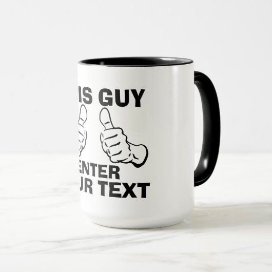 Mug Ce type Customise grand (Devant droit)