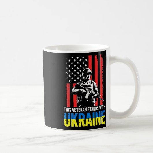 Mug Ce vétéran se tient avec l'Ukraine 11 (Droite)