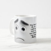 Mug Ce visage ? Ajouter un nom Message, Visage express (Devant gauche)
