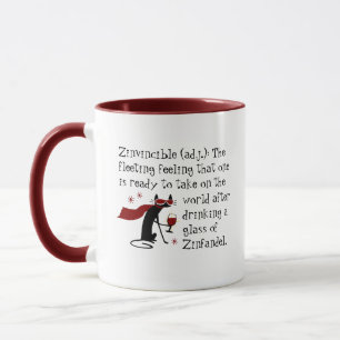 Mug Ce Zinvincible Sentiment Drôle Citation De Vin Zin