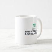 Mug Ceci Nécessite Un Tableur Café De Bureau Moderne  (Devant droit)
