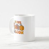 Mug Ceci Saison Citrouille Leaf Latte Automne Aesthéti (Devant gauche)