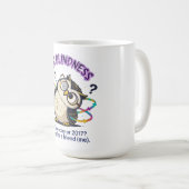 Mug Cécité temporelle neurodivergente - Drôle et sarca (Devant droit)
