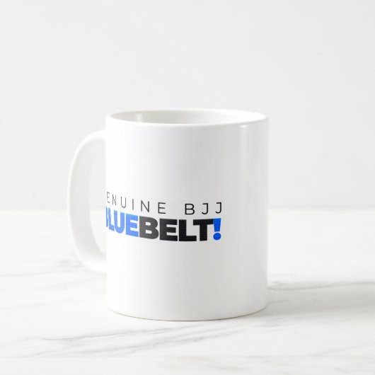 Mug Ceinture Bleue BJJ authentique (Jiu Jitsu Brésilie (Devant gauche)