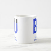Mug Ceinture bleue personnalisée BJJ Jiu Jitsu (Centre)