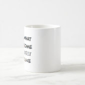 Mug ceinture de karaté blanc, génial (Centre)