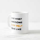 Mug ceinture de karaté jaune, génial (Devant gauche)