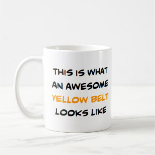 Mug ceinture de karaté jaune, génial