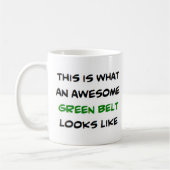 Mug ceinture de karaté vert, génial (Gauche)