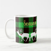 Mug Ceinture de Noël de Buffalo Vert (Gauche)