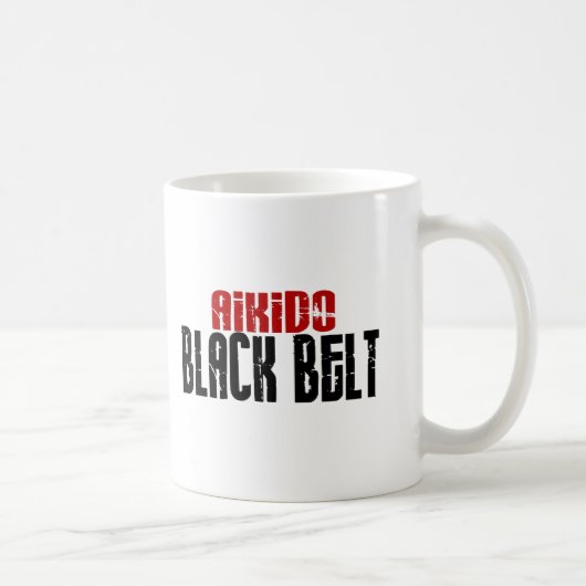 Mug Ceinture noire d'Aikido (Droite)