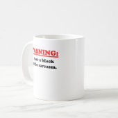 Mug Ceinture noire dans le sarcasme (Devant gauche)