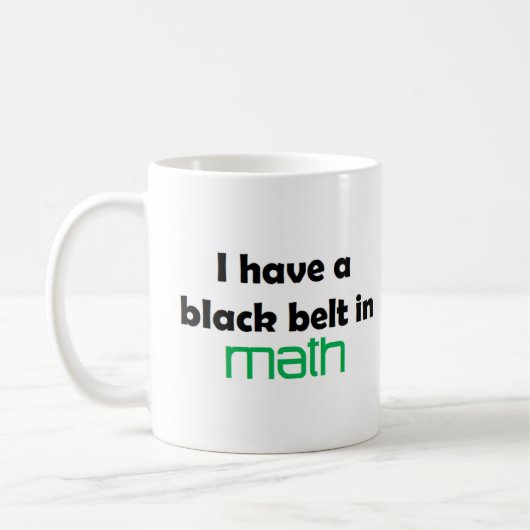 Mug Ceinture noire de maths (Gauche)