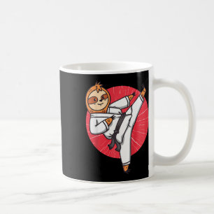 Mug Ceinture noire de paresseux de karaté pour enfants