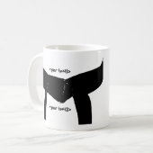 Mug Ceinture noire des arts martiaux (Devant gauche)