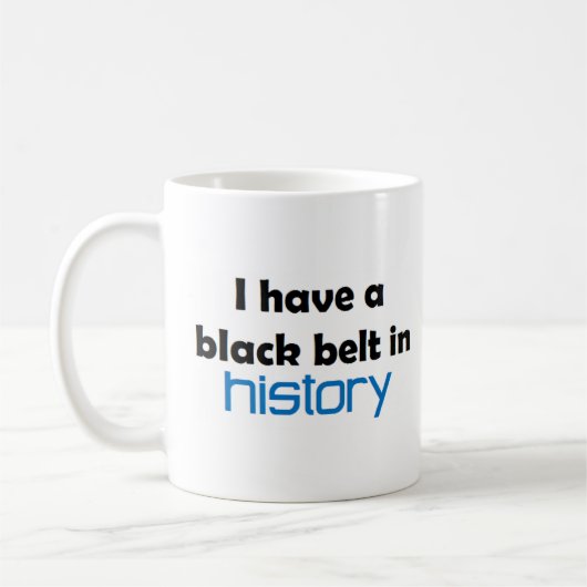 Mug Ceinture noire d'histoire (Gauche)