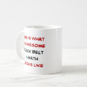Mug ceinture noire en maths, génial (Devant gauche)