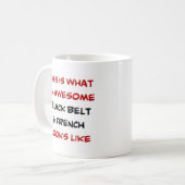 Mug ceinture noire française, géniale (Devant gauche)