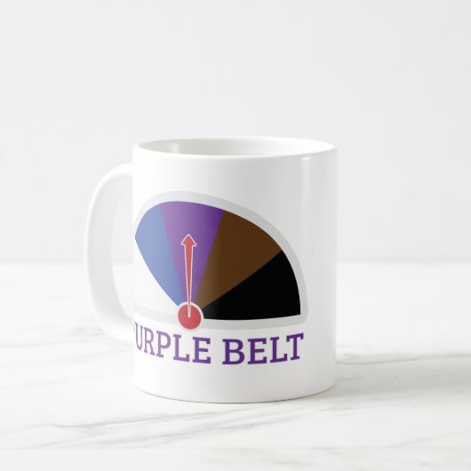 Mug Ceinture violette Jiu Jitsu (Devant gauche)